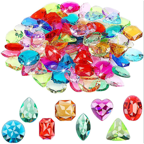 House of Hampton® 100Pieces Toy Gemstones Pirate Treasure Jewels